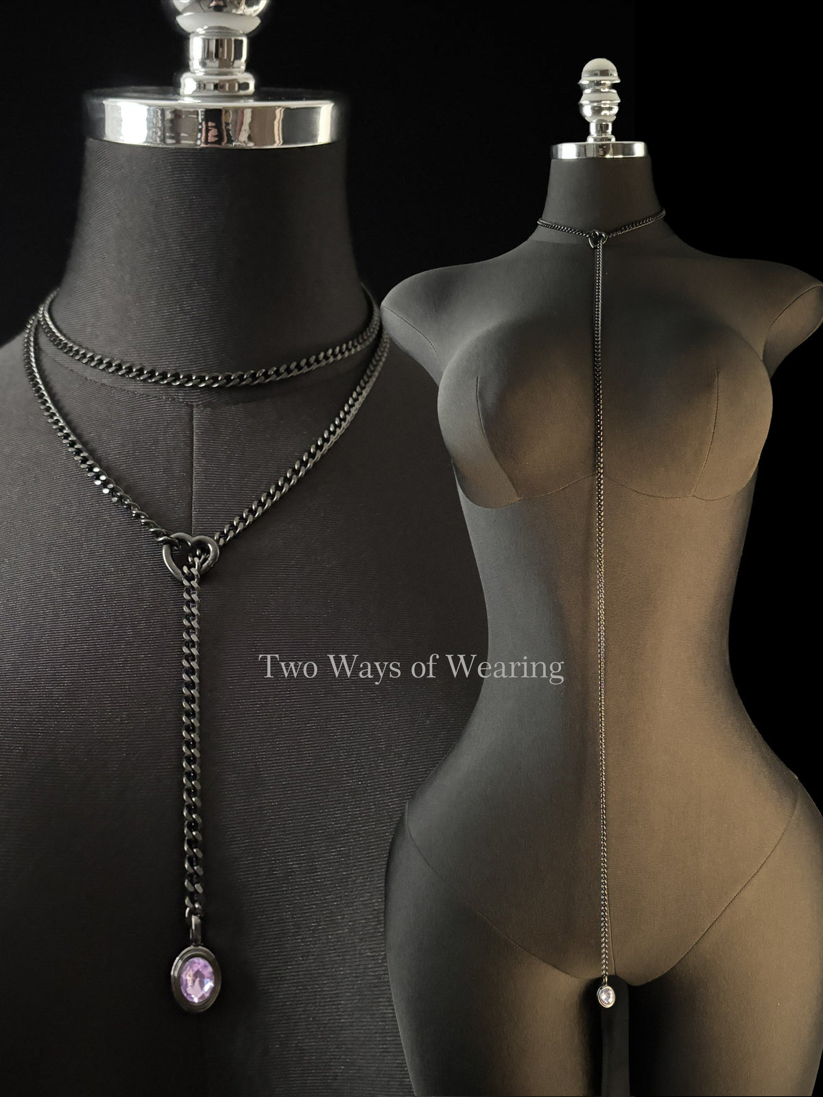 WILDCHOK - Crystal Charm Loop Slip Choker