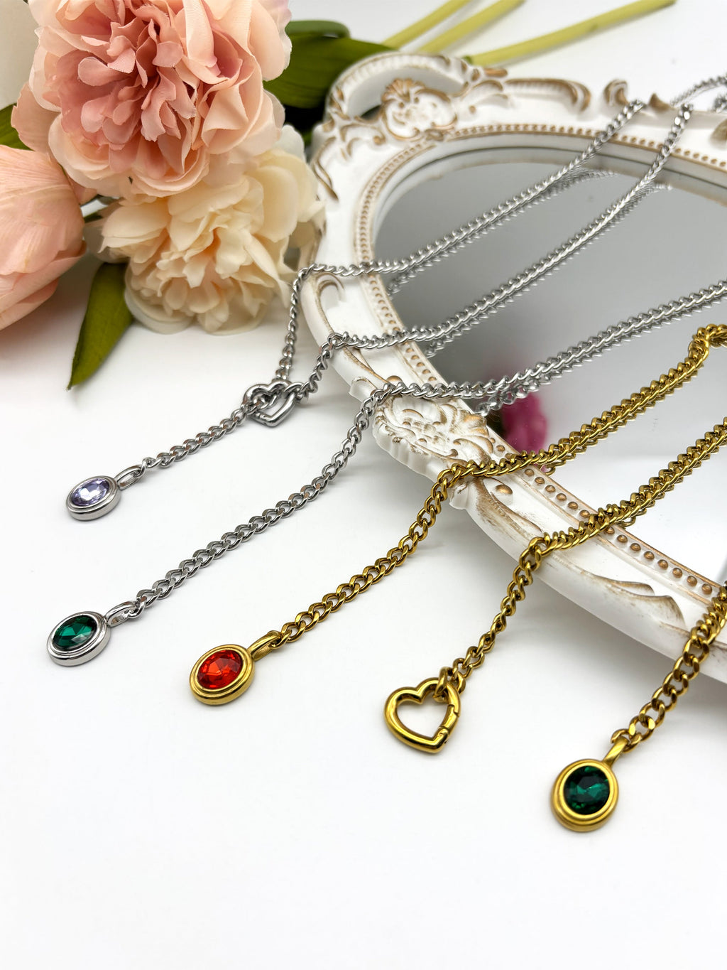 WILDCHOK - Crystal Charm Loop Slip Choker