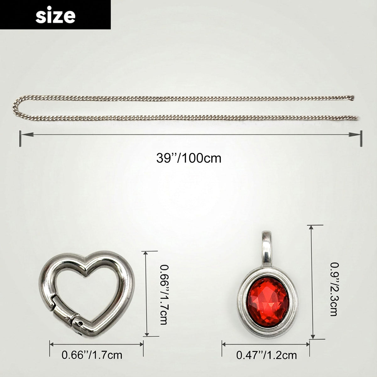 WILDCHOK - Crystal Charm Loop Slip Choker