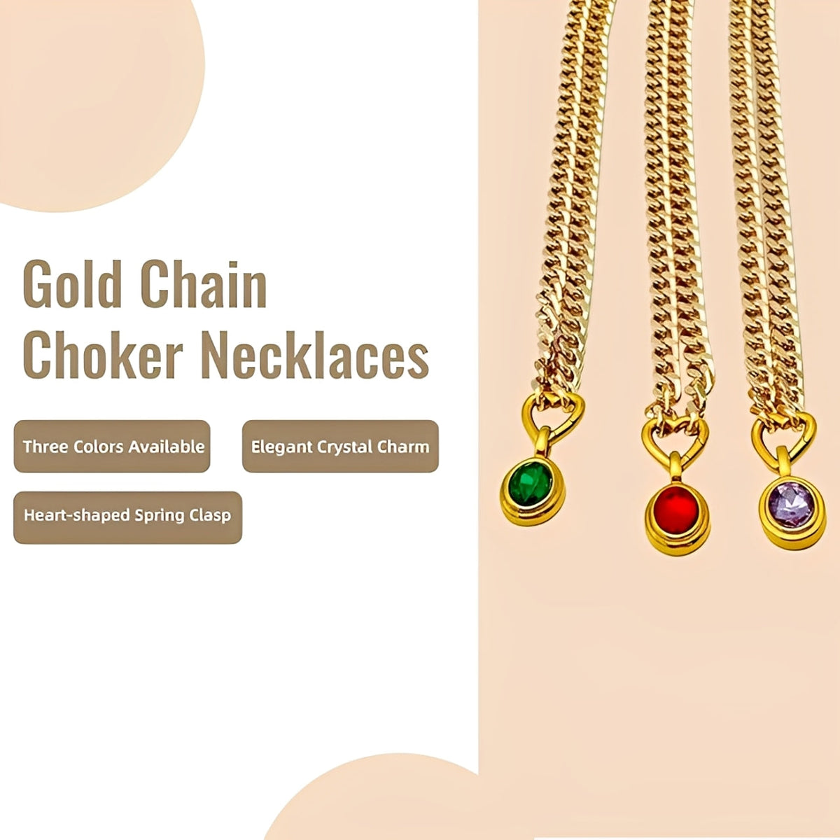 WILDCHOK - Crystal Charm Loop Choker