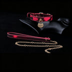 WILDCHOK Thermochromic Sakura Embossed Choker | Detachable Cat‑Shaped Engravable Charm