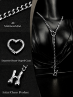 WILDCHOK - Initial Charm Slip Chain Choker