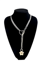WILDCHOK -  Heart-Star Lock & Key Slip Chain
