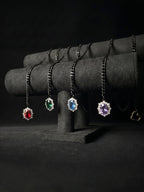 WILDCHOK - Gemstone Charm Loop Choker