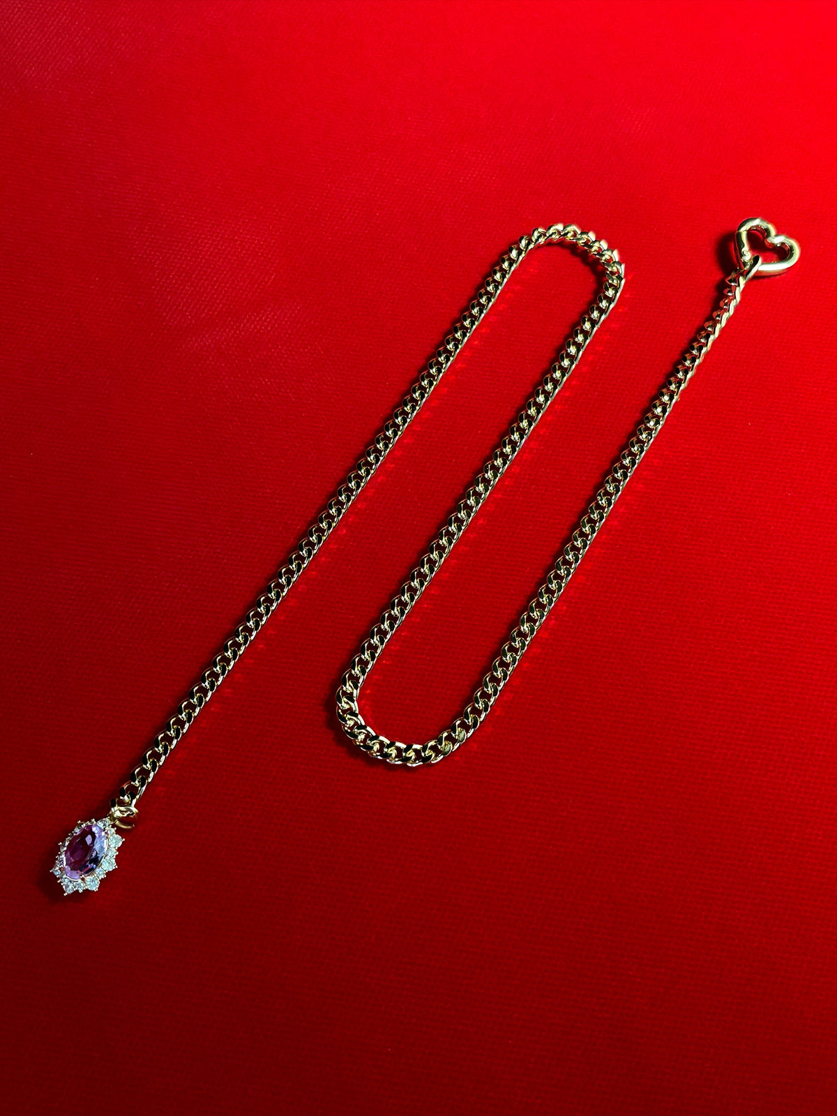 WILDCHOK - Gemstone Charm Slip Chain Choker
