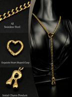WILDCHOK - Initial Charm Slip Chain Choker