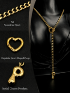 WILDCHOK - Initial Charm Slip Chain Choker