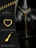 WILDCHOK - Initial Charm Slip Chain Choker