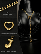 WILDCHOK - Initial Charm Slip Chain Choker