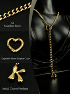 WILDCHOK - Initial Charm Slip Chain Choker