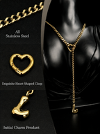 WILDCHOK - Initial Charm Slip Chain Choker