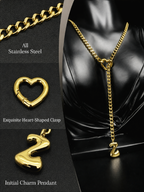 WILDCHOK - Initial Charm Slip Chain Choker