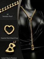 WILDCHOK - Initial Charm Slip Chain Choker