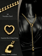 WILDCHOK - Initial Charm Slip Chain Choker
