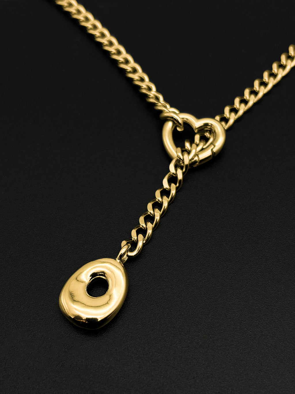 WILDCHOK - Initial Charm Slip Chain Choker