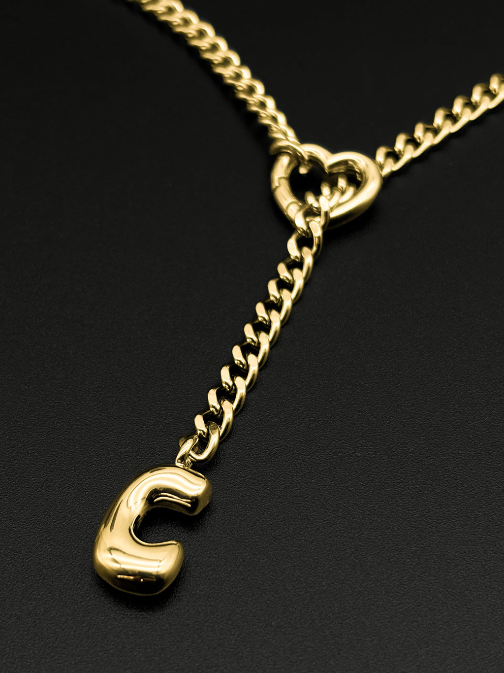 WILDCHOK - Initial Charm Slip Chain Choker