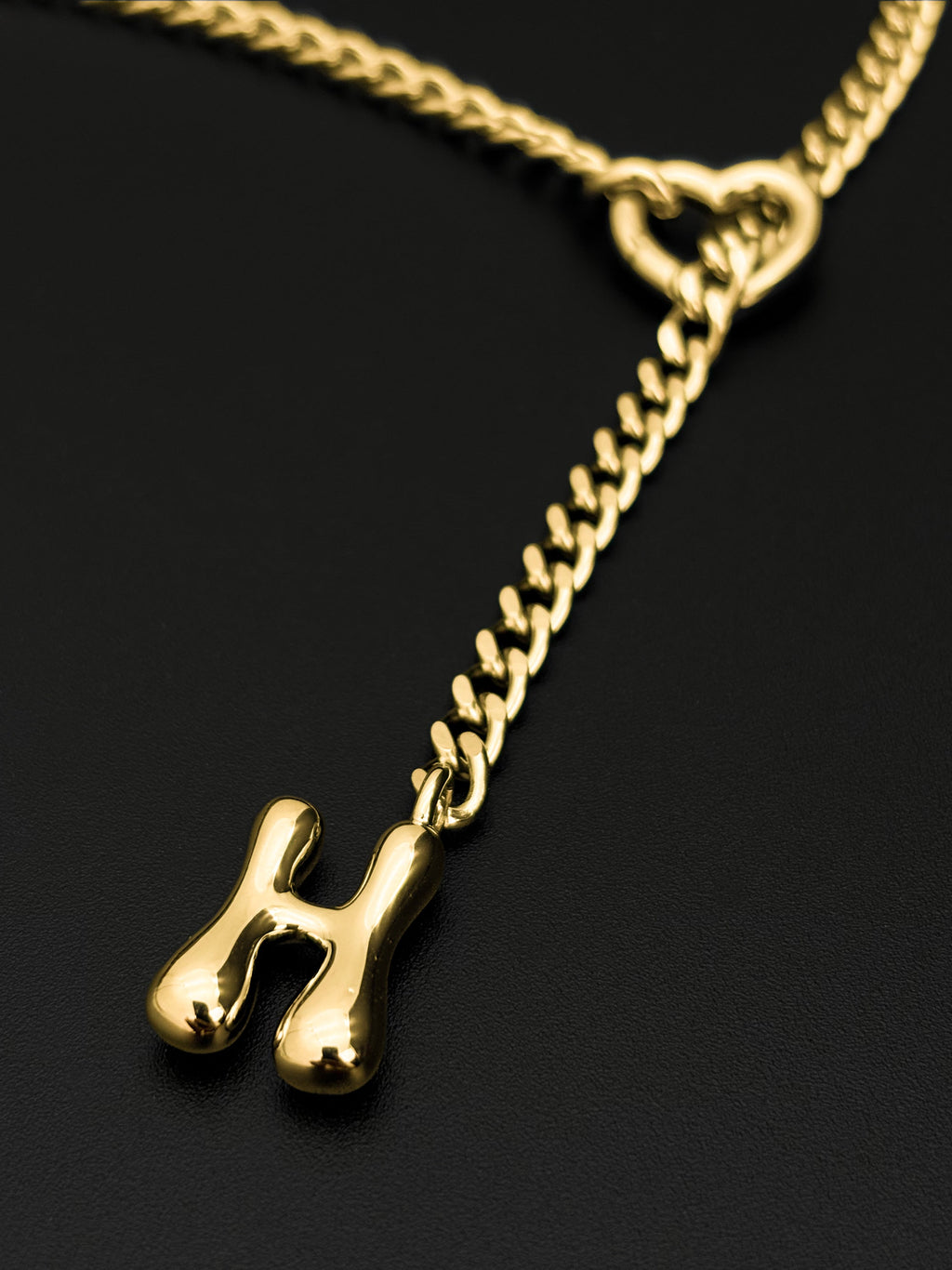 WILDCHOK - Initial Charm Slip Chain Choker