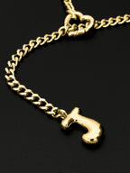 WILDCHOK - Initial Charm Slip Chain Choker