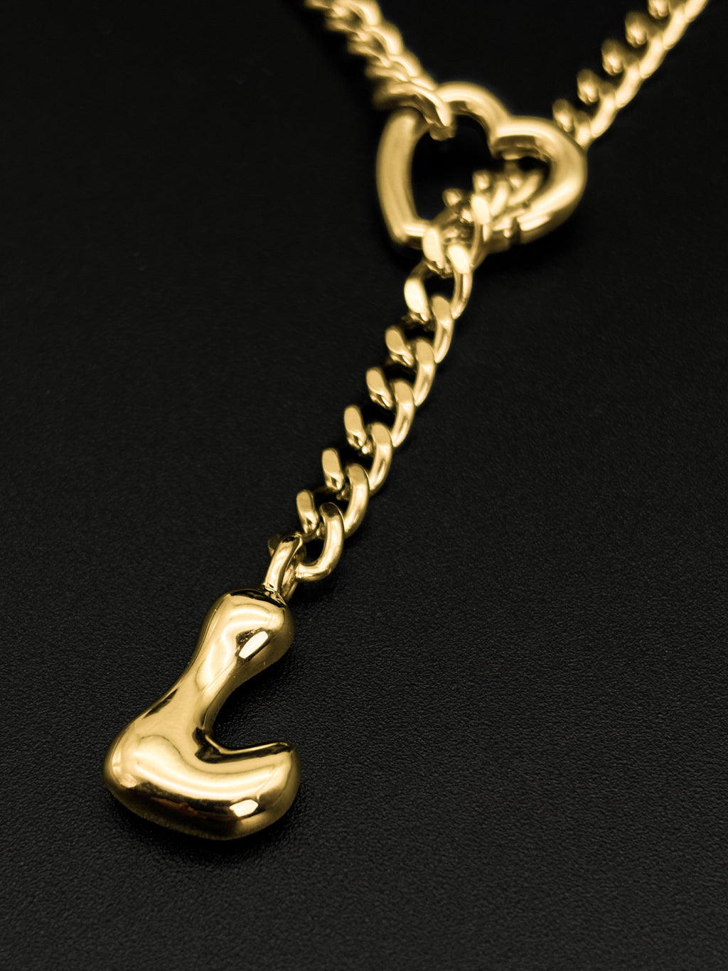 WILDCHOK - Initial Charm Slip Chain Choker