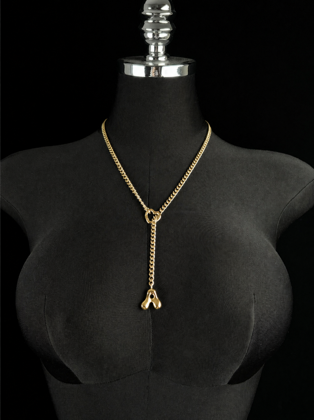 WILDCHOK - Initial Charm Slip Chain Choker