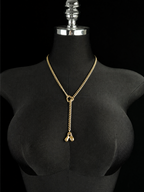 WILDCHOK - Initial Charm Slip Chain Choker