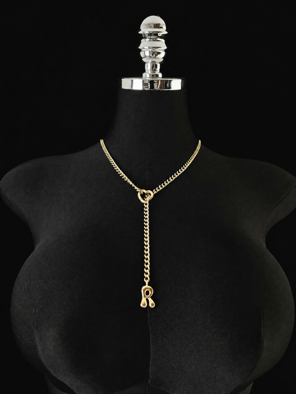 WILDCHOK - Initial Charm Slip Chain Choker