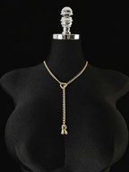 WILDCHOK - Initial Charm Slip Chain Choker