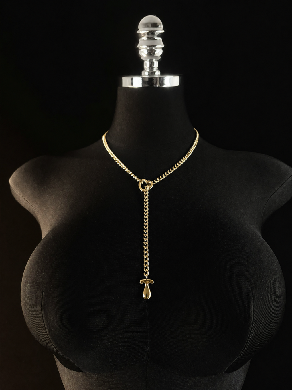 WILDCHOK - Initial Charm Slip Chain Choker