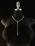 WILDCHOK - Initial Charm Slip Chain Choker