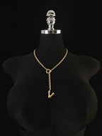 WILDCHOK - Initial Charm Slip Chain Choker