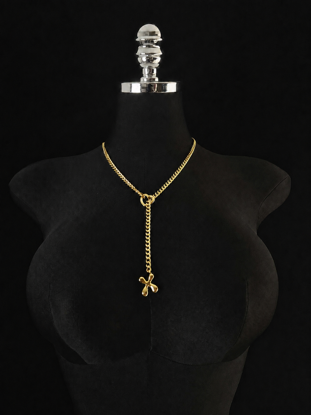 WILDCHOK - Initial Charm Slip Chain Choker