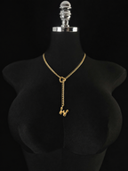 WILDCHOK - Initial Charm Slip Chain Choker