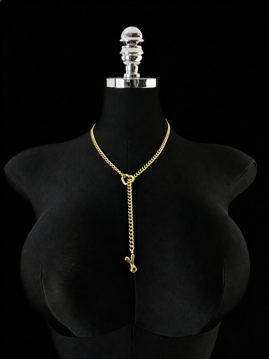 WILDCHOK - Initial Charm Slip Chain Choker