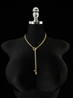 WILDCHOK - Initial Charm Slip Chain Choker