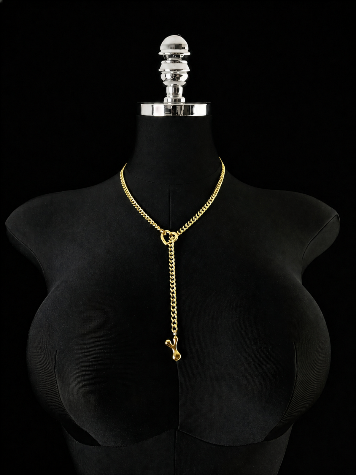 WILDCHOK - Initial Charm Slip Chain Choker