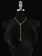 WILDCHOK - Initial Charm Slip Chain Choker