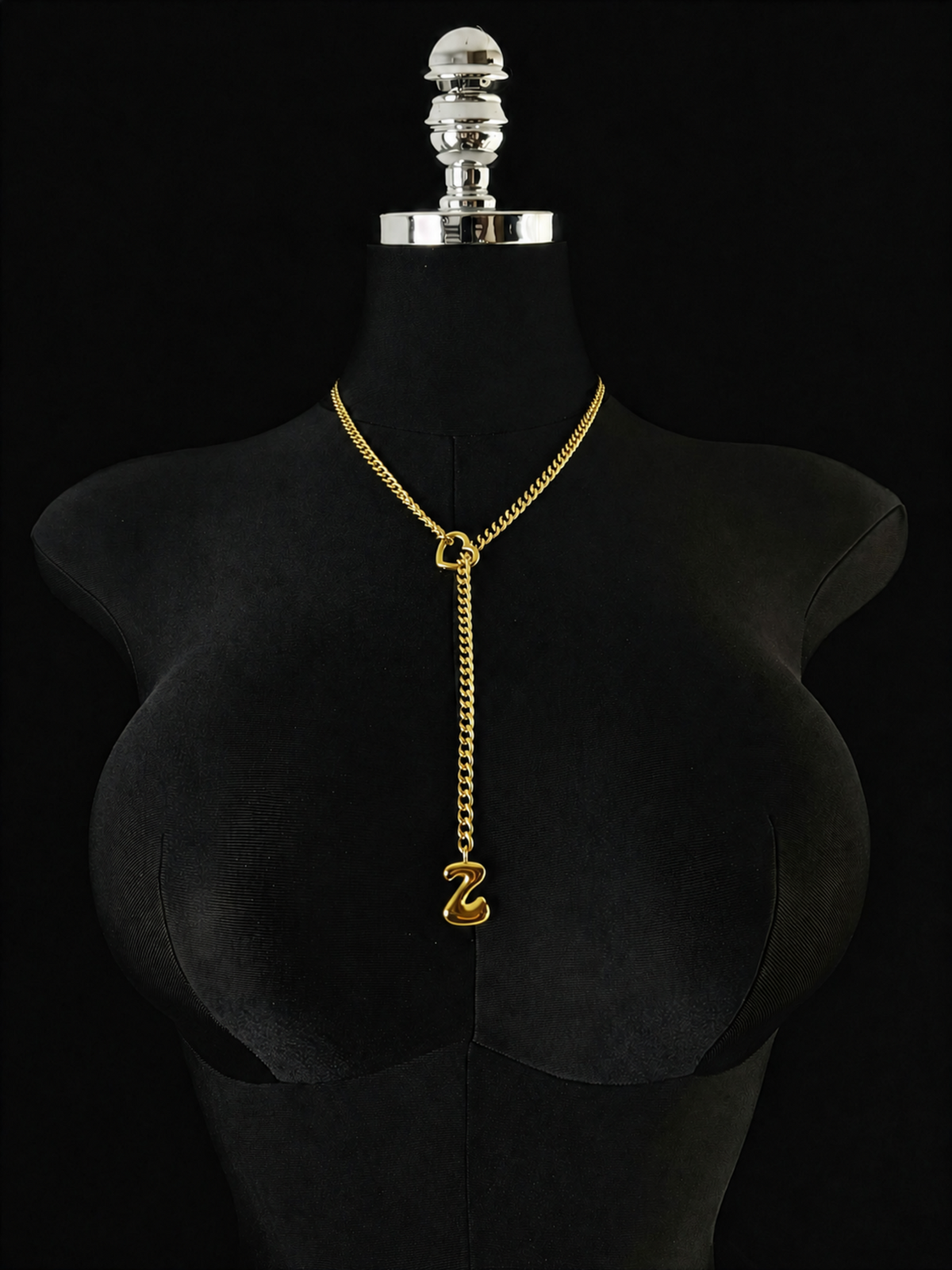 WILDCHOK - Initial Charm Slip Chain Choker