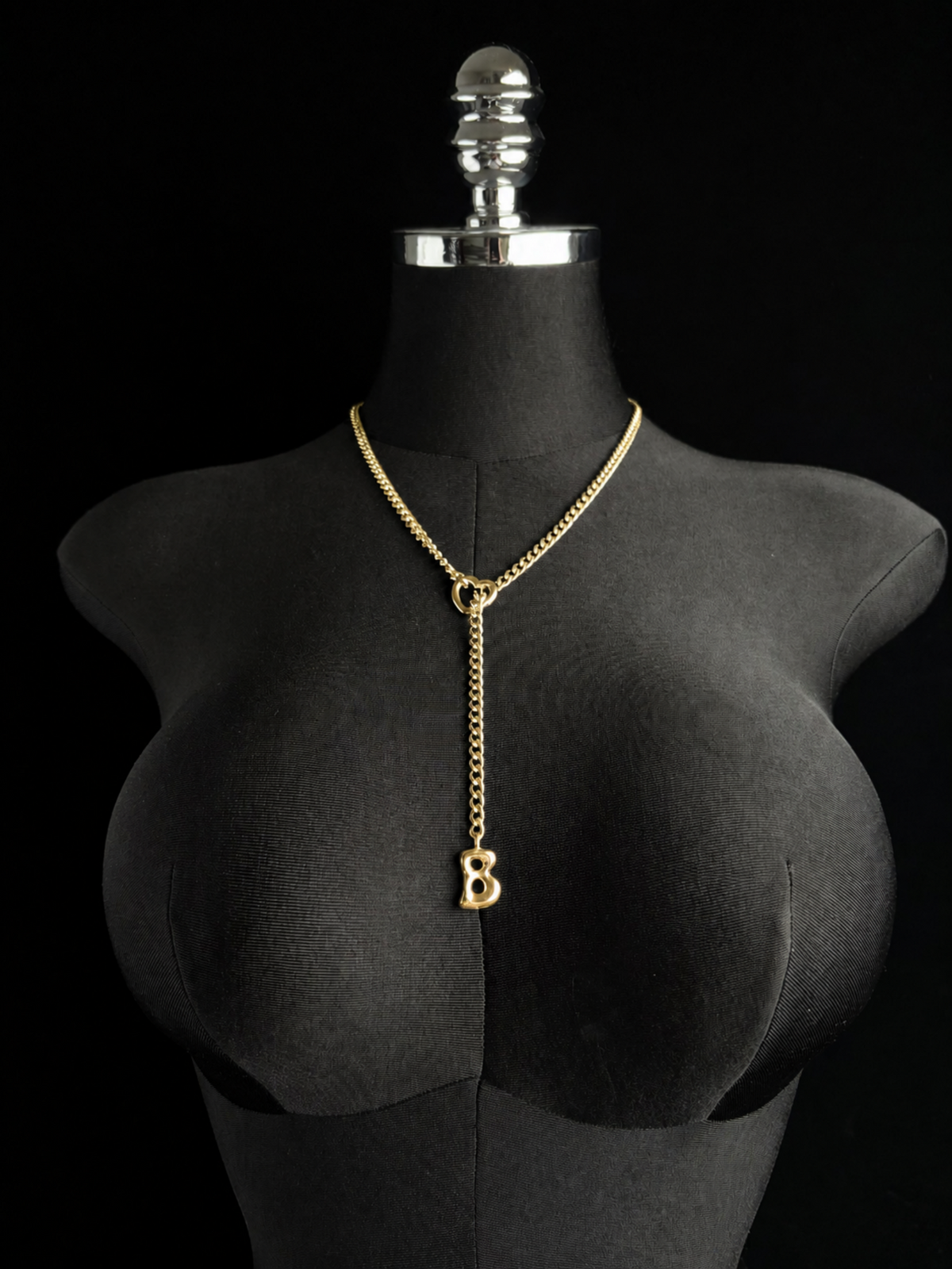 WILDCHOK - Initial Charm Slip Chain Choker