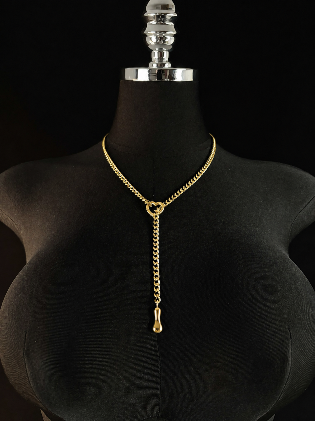 WILDCHOK - Initial Charm Slip Chain Choker
