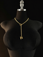 WILDCHOK - Initial Charm Slip Chain Choker