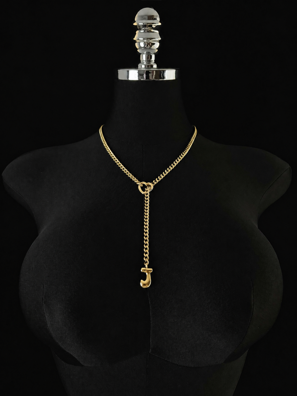 WILDCHOK - Initial Charm Slip Chain Choker