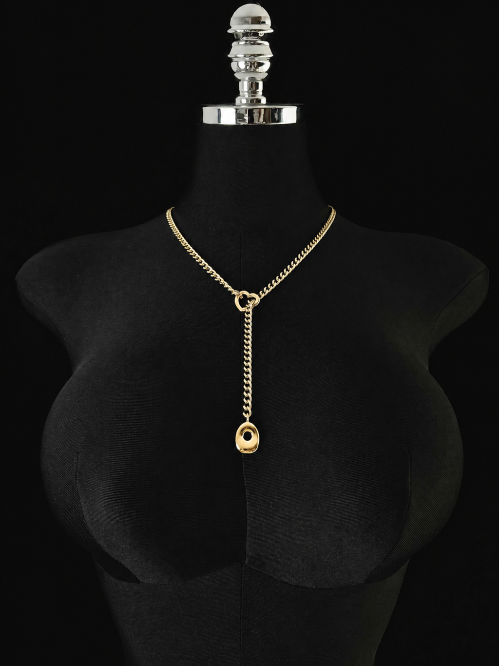 WILDCHOK - Initial Charm Slip Chain Choker