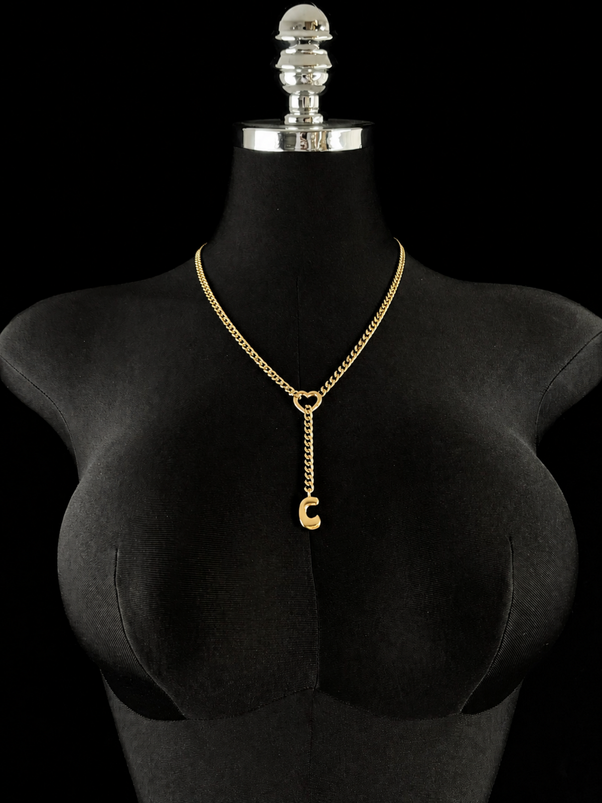 WILDCHOK - Initial Charm Slip Chain Choker