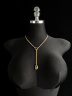 WILDCHOK - Initial Charm Slip Chain Choker