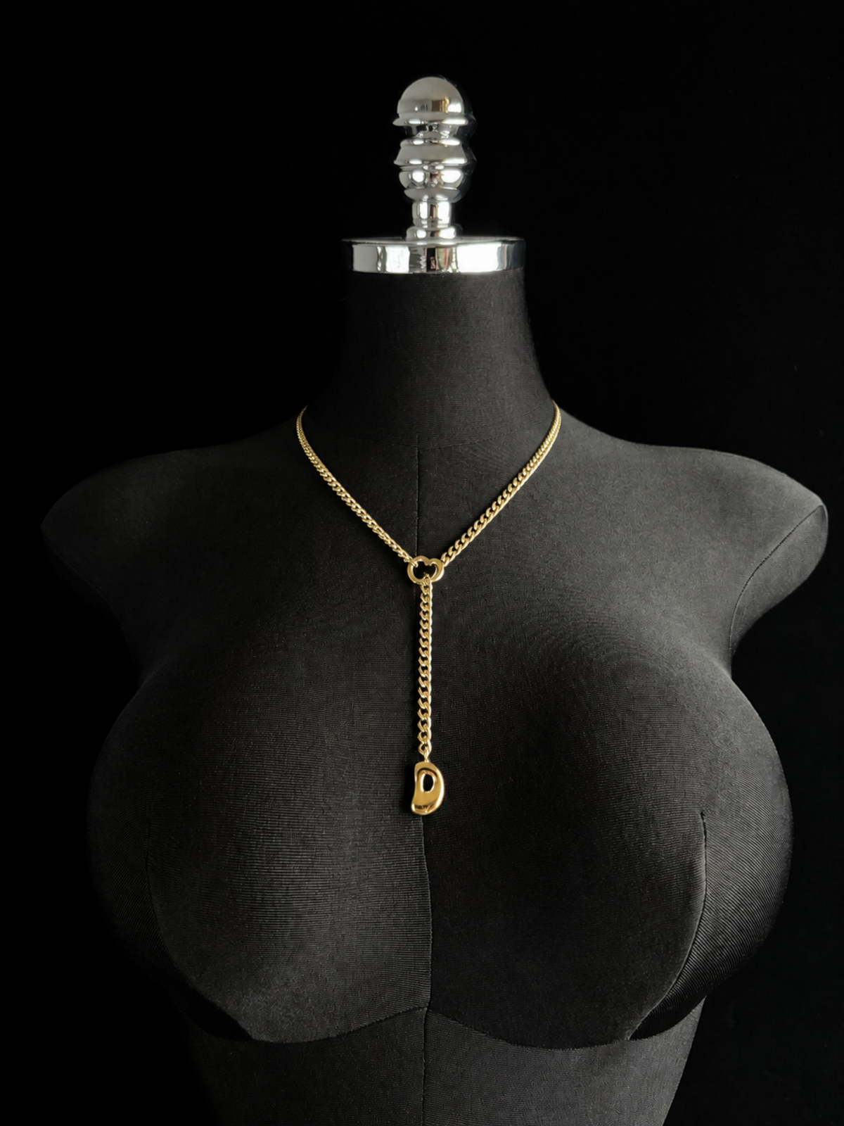 WILDCHOK - Initial Charm Slip Chain Choker