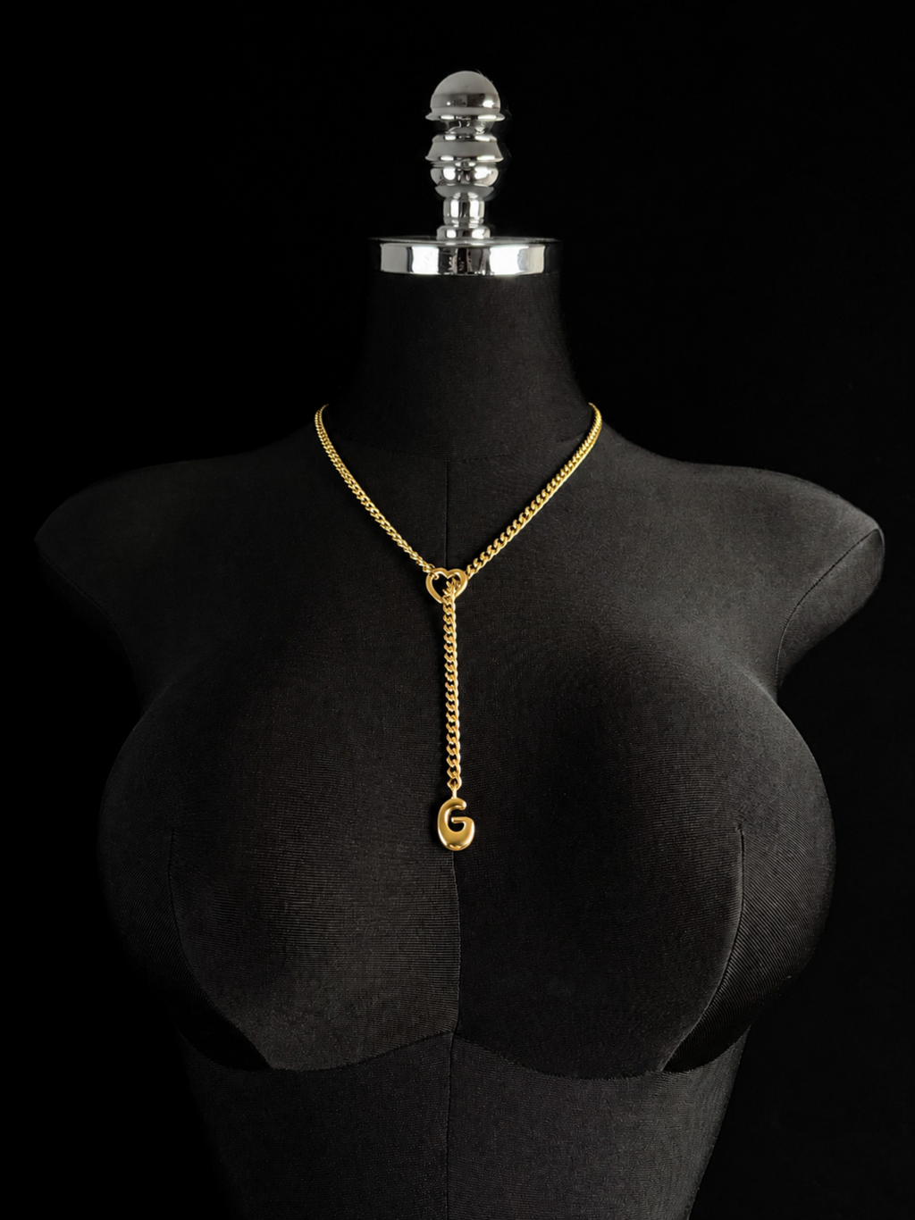 WILDCHOK - Initial Charm Slip Chain Choker
