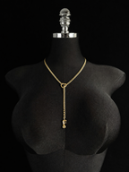 WILDCHOK - Initial Charm Slip Chain Choker