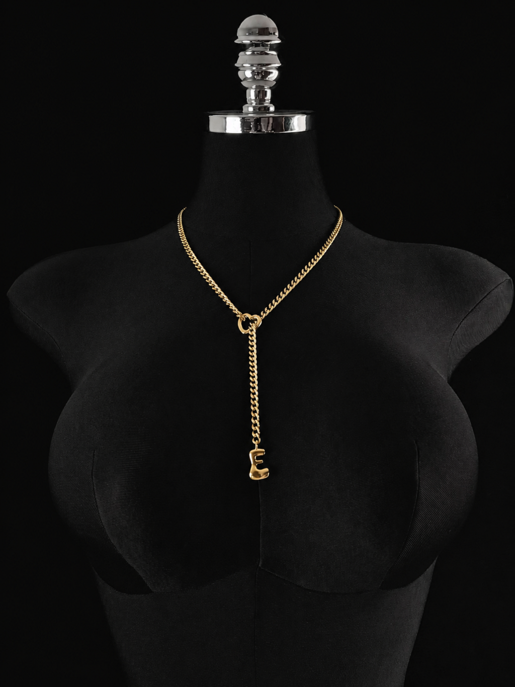 WILDCHOK - Initial Charm Slip Chain Choker