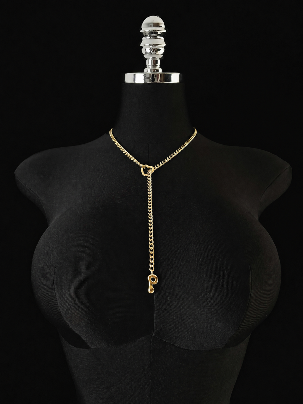 WILDCHOK - Initial Charm Slip Chain Choker