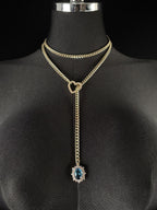 WILDCHOK - Gemstone Charm Loop Choker